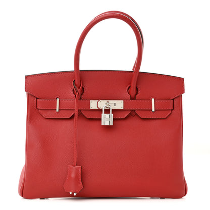 Hermes Epsom Birkin 30 Rouge Casaque 1 of 15