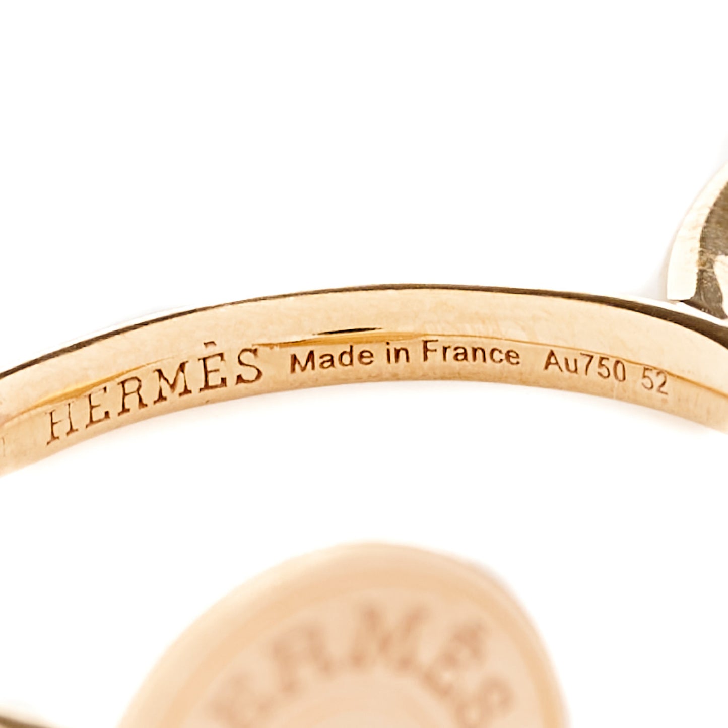 18K Rose Gold Diamond Gambade Double Ring 52 6