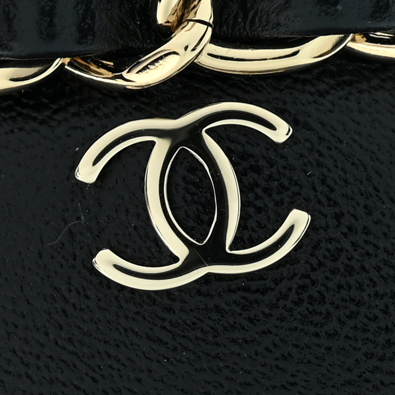 Chanel Lambskin Grosgrain CC Chain Cap Toe Short Boots 38 Black 38 Beige Black 10 of 11