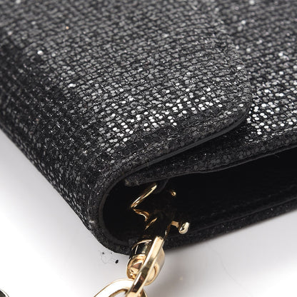 Jimmy Choo Glitter Riane Clutch Bag Black 12 of 12