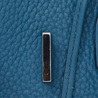 Hermes Taurillon Clemence Birkin 30 Bleu Izmir 20 of 34