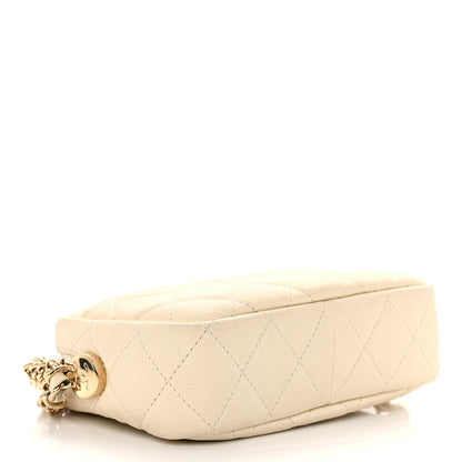 Chanel Caviar Quilted Mini Coco Tassel Camera Case White 8 of 15