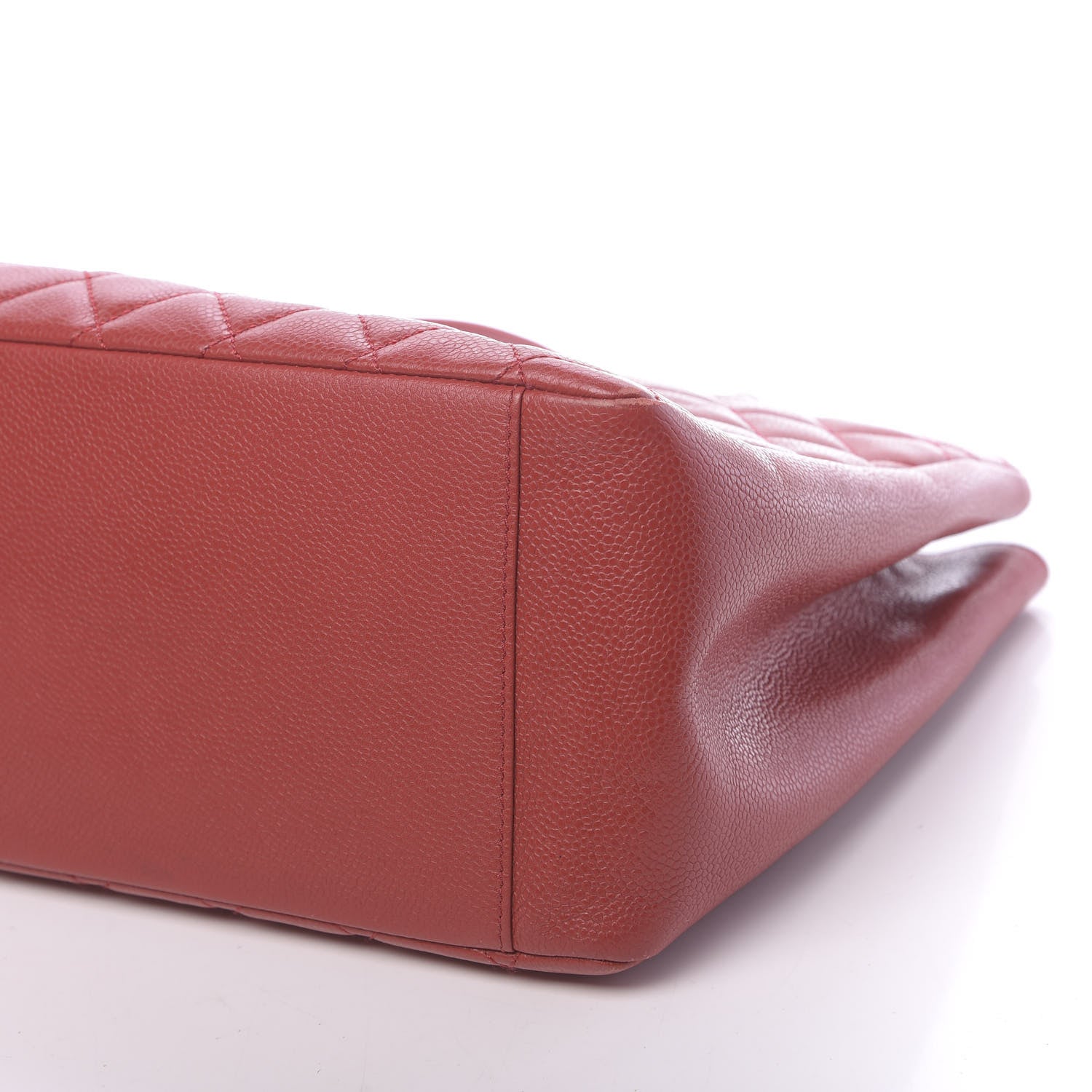 Chanel Caviar Quilted Grand Shopping Tote GST Red 11 of 11