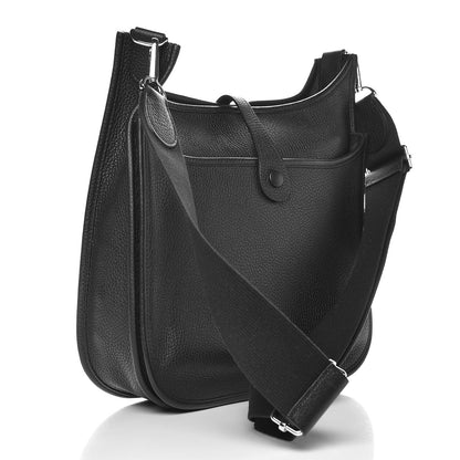 Hermes Taurillon Clemence Evelyne III PM Black 3 of 7