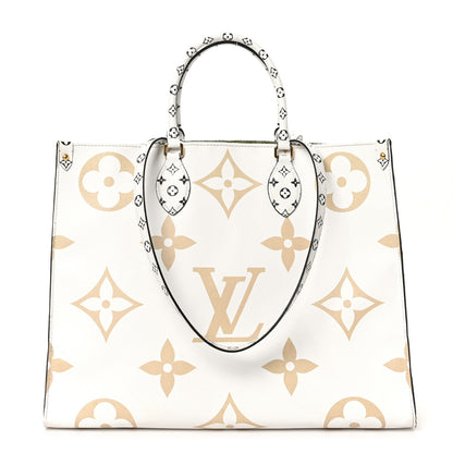 Louis Vuitton Monogram Giant Onthego GM Kaki Beige 1 of 9