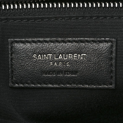 Saint Laurent Crinkled Calfskin Matelasse Monogram Large Niki Chain Satchel Black 6 of 12