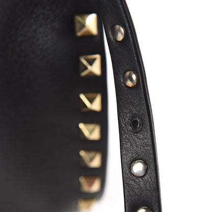 Valentino Garavani Vitello Rockstud Dome Shopper Black 9 of 13