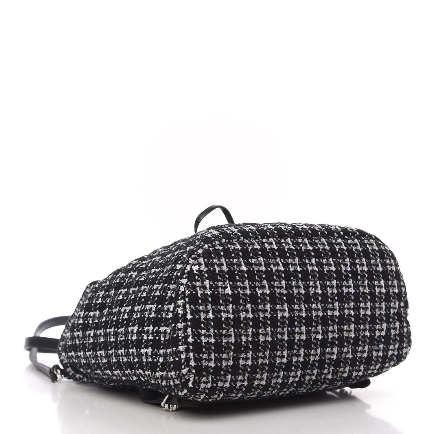 Chanel Tweed Large Urban Spirit Backpack Black White 4 of 10