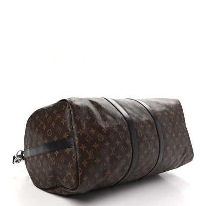 Louis Vuitton Monogram Macassar Keepall Bandouliere 55 3 of 11