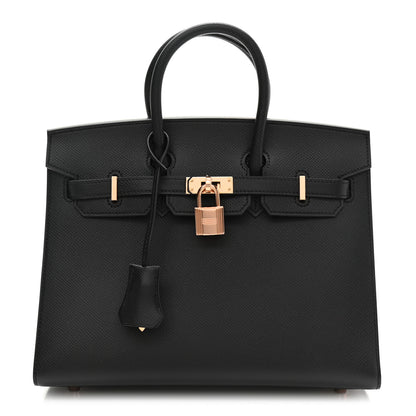 Hermes Epsom Birkin Sellier 25 Black 1 of 11