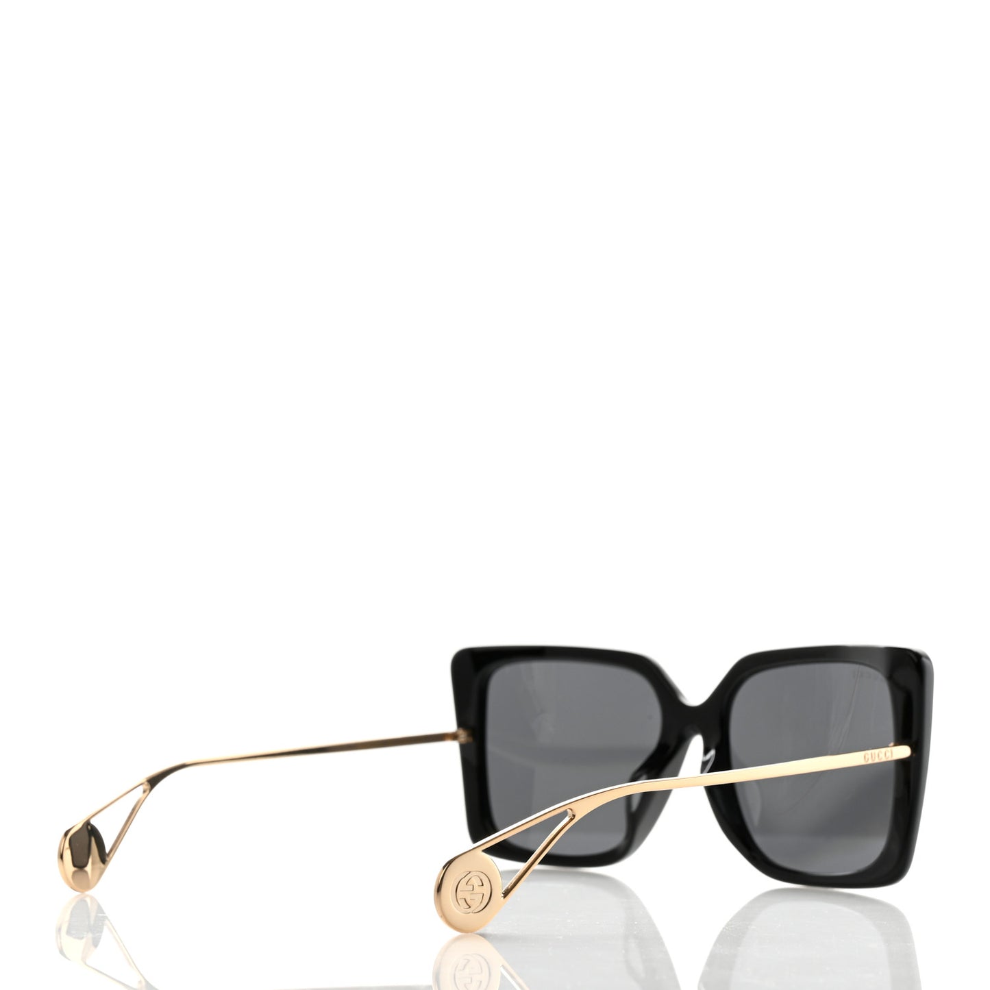 Acetate Oversize Square Frame GG0435S Sunglasses Black