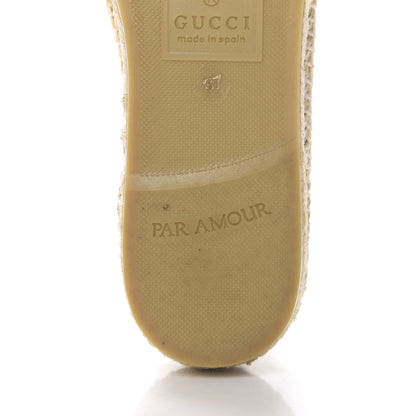 Gucci Canvas Logo Espadrilles 37 Greggio White 8 of 12
