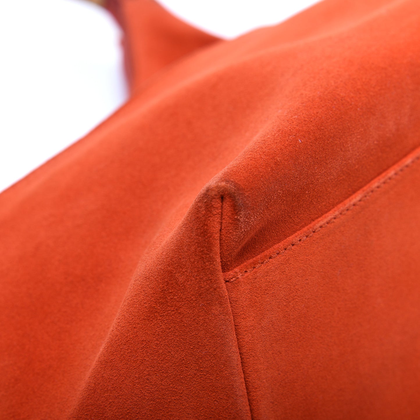 Suede Small Hobo Orange