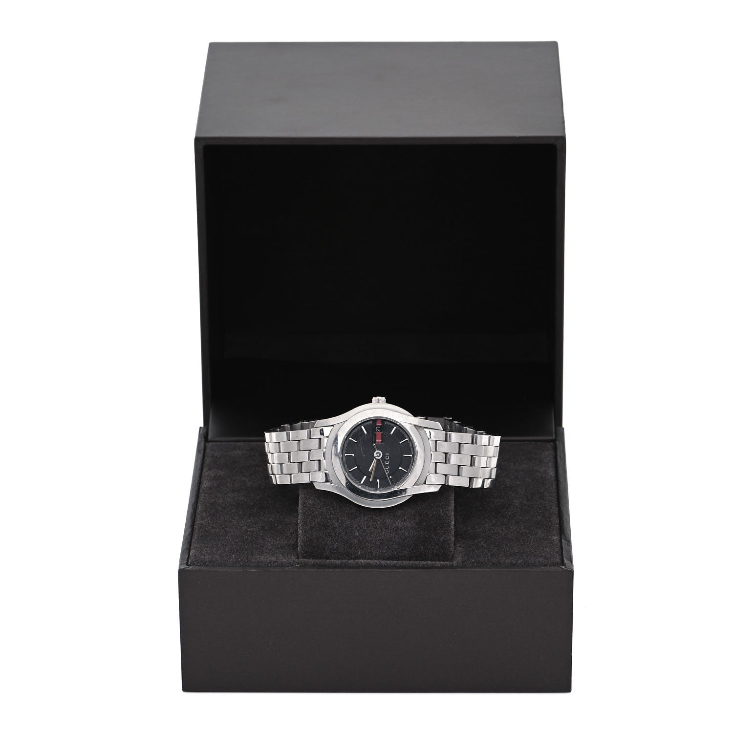 Gucci Stainless Steel 27mm 5500L Quartz Watch Black 5 of 5