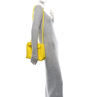 Bottega Veneta Nappa Intrecciato Small Andiamo Shoulder Bag Sulfur 2 of 9