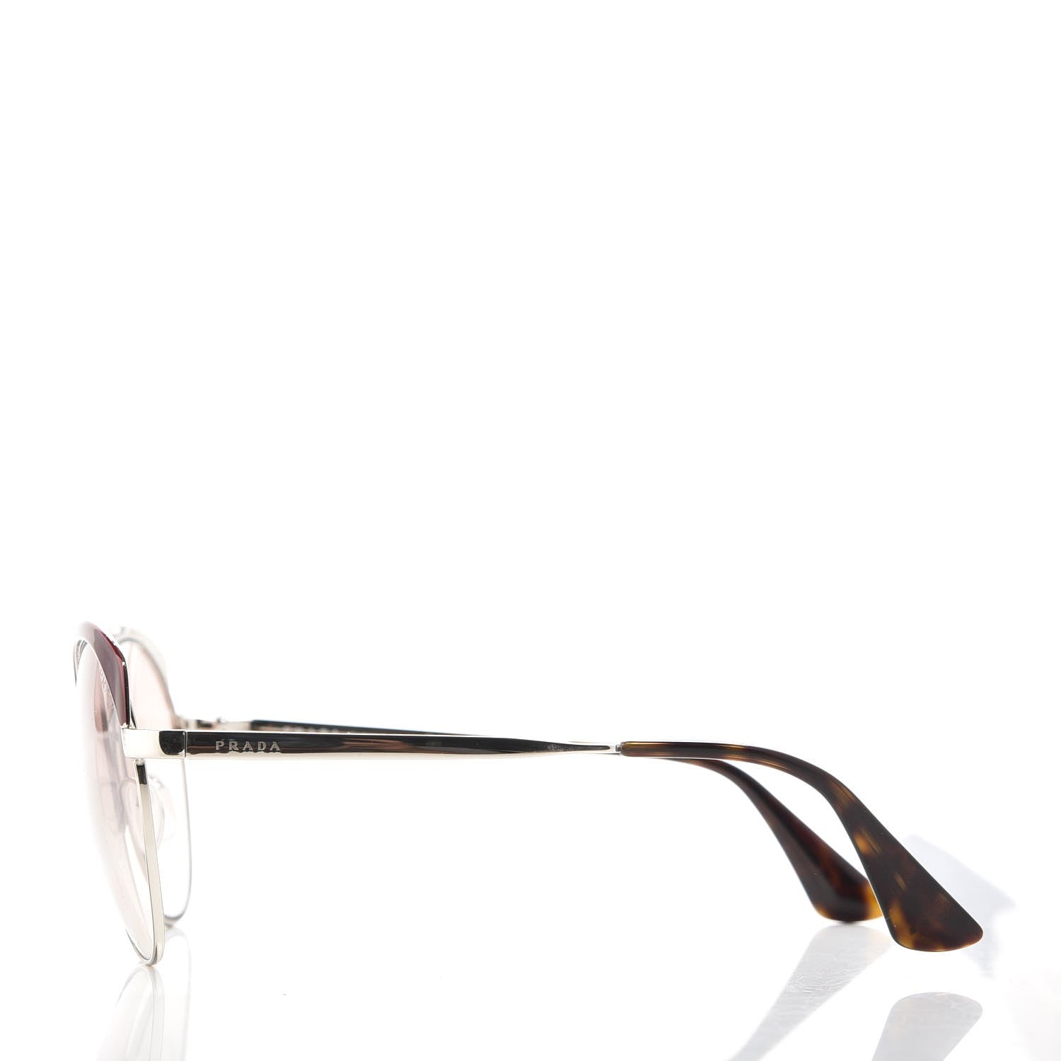 Prada Round Sunglasses SPR 54S Silver 3 of 8