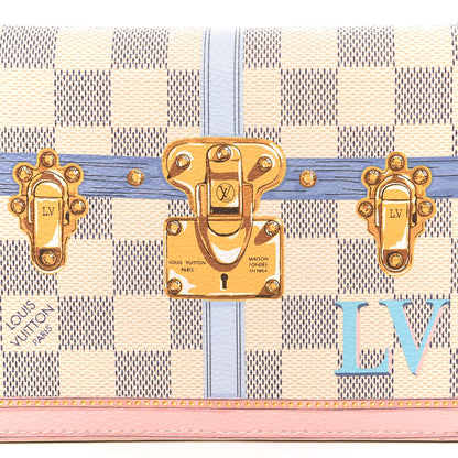 Louis Vuitton Damier Azur Summer Trunks Pochette Weekend 7 of 7