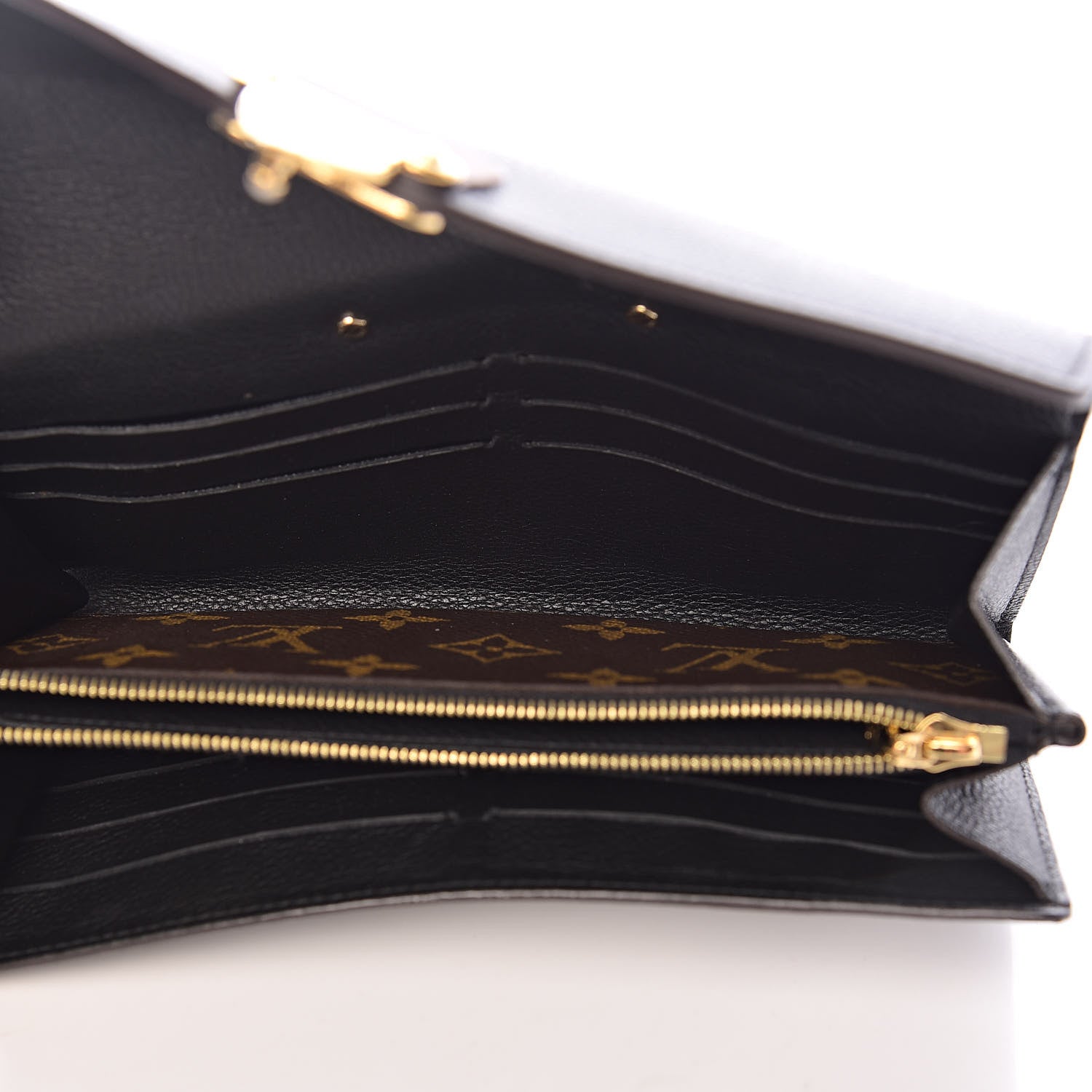 Louis Vuitton Monogram Pallas Wallet Black 5 of 10