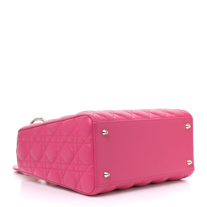Christian Dior Lambskin Cannage Medium Lady Dior Fuchsia 4 of 8