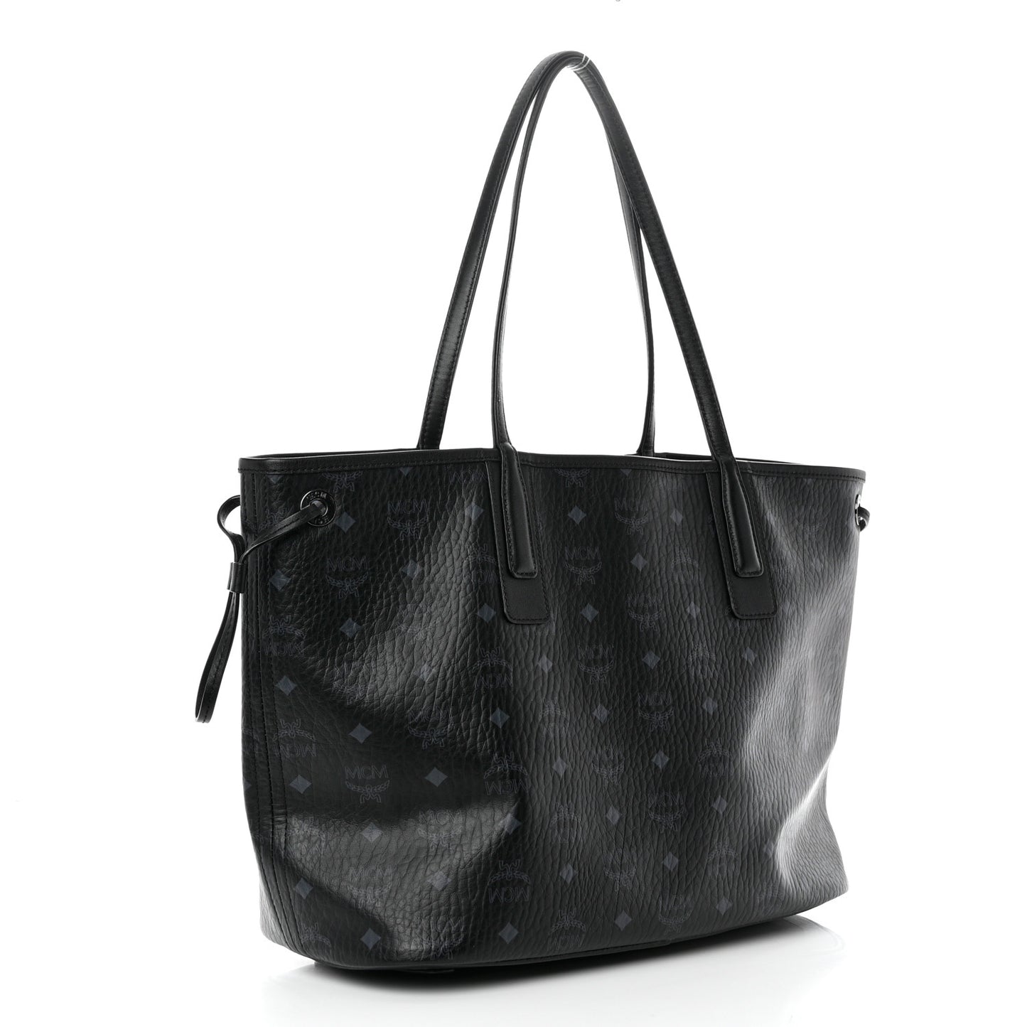 Visetos Medium Liz Reversible Shopper Tote Black