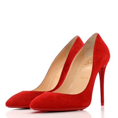 Christian Louboutin Veau Velours Eloise 100 Pumps 38 Loubi 3 of 7
