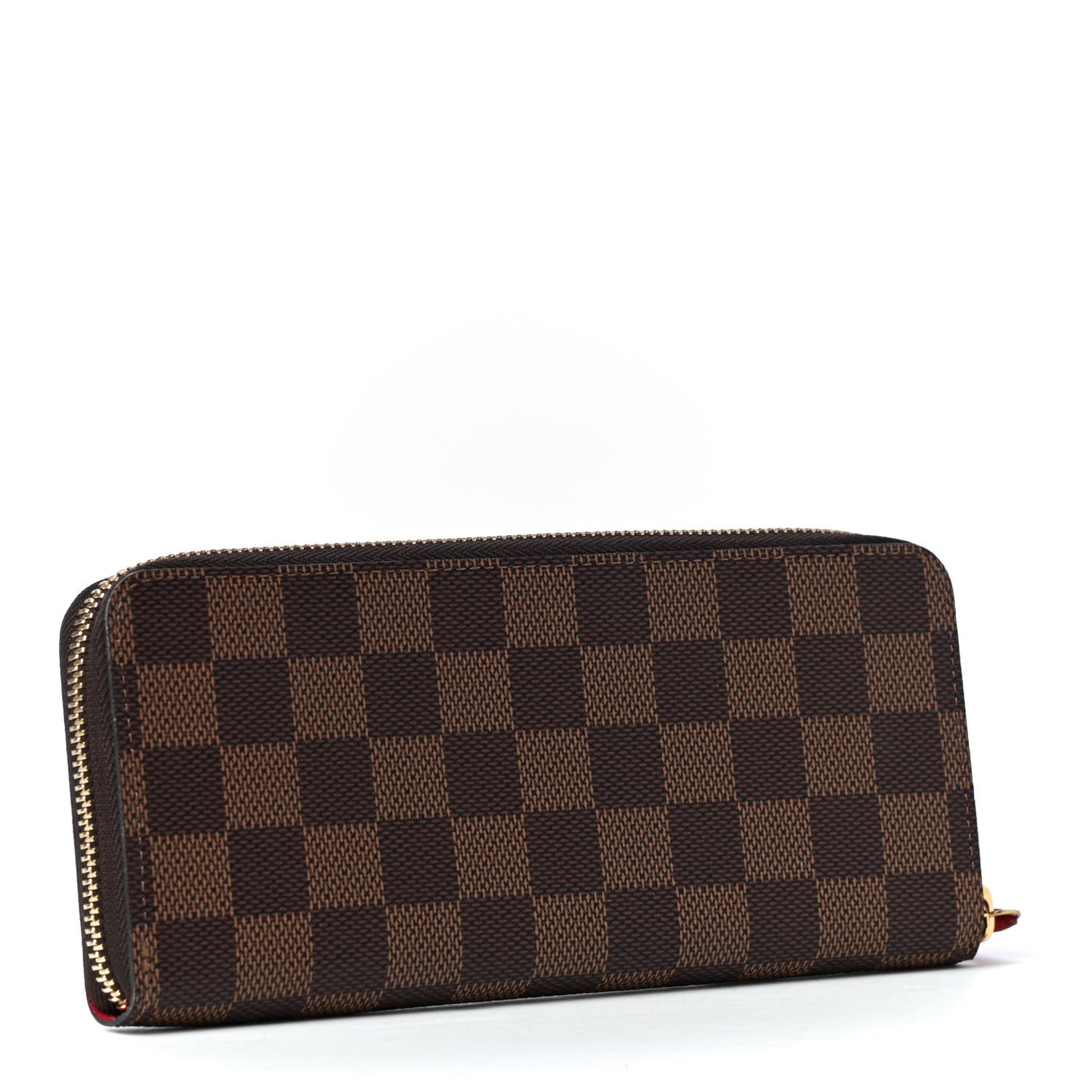 Damier Ebene Clemence Wallet Cherry