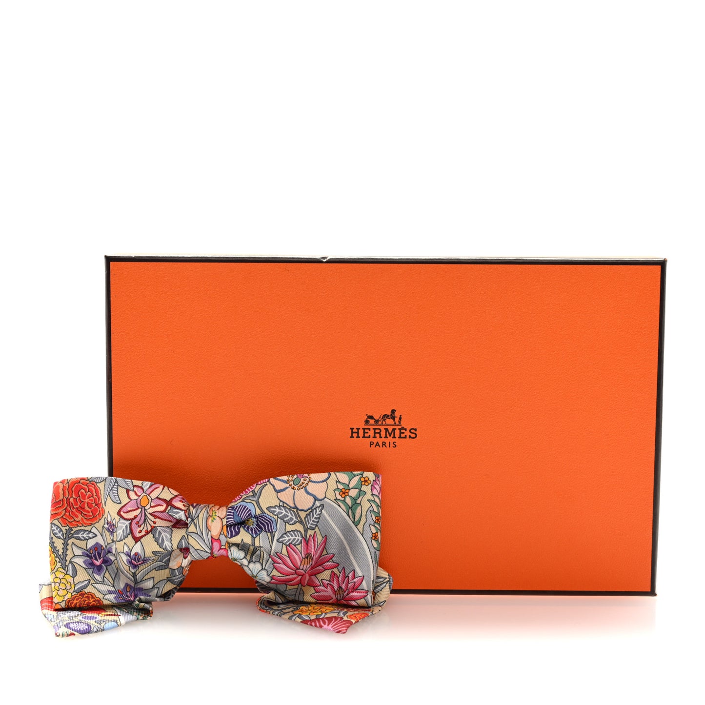 Silk Ex Libris Grenelle Bloom Hair Clip Beige