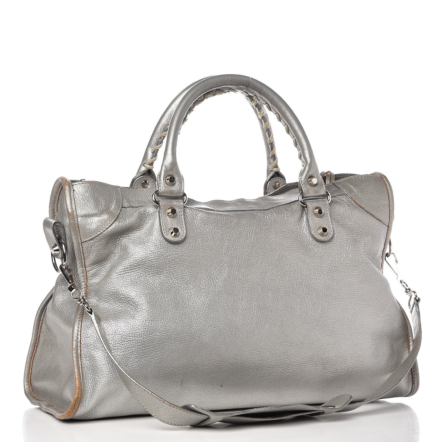 Pearlescent Goatskin Classic Palladium Hardware City Gris Gris Light
