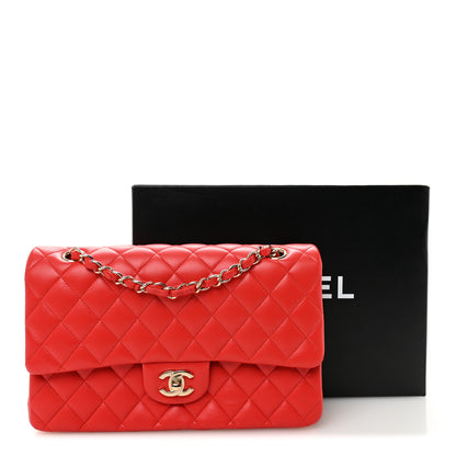 Chanel Lambskin Quilted Medium Double Flap Red 12 of 12
