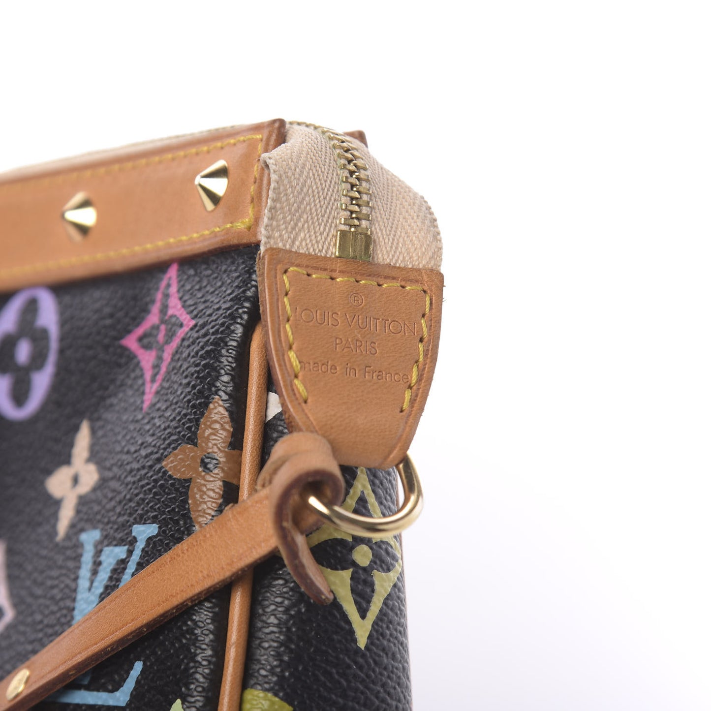 Monogram Multicolor Pochette Accessories Black