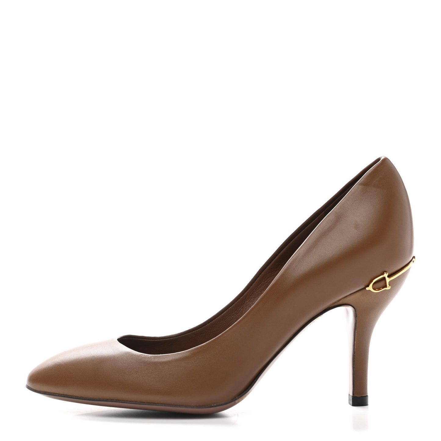 Nappa Horsebit High Heel Pumps 35 Acero