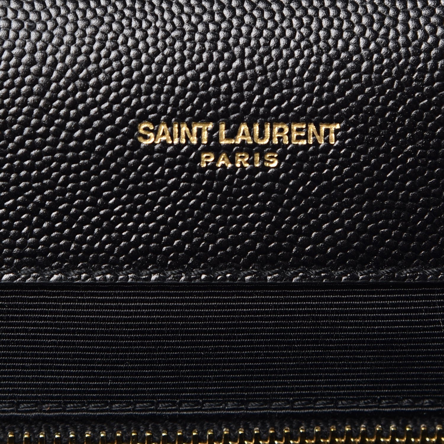 Saint Laurent Grain De Poudre Matelasse Chevron Large Monogram Satchel Black 5 of 7