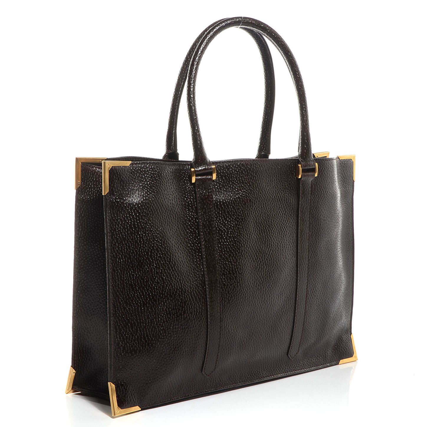 Dimpled Calfskin Classico No. 4 Tote Brown