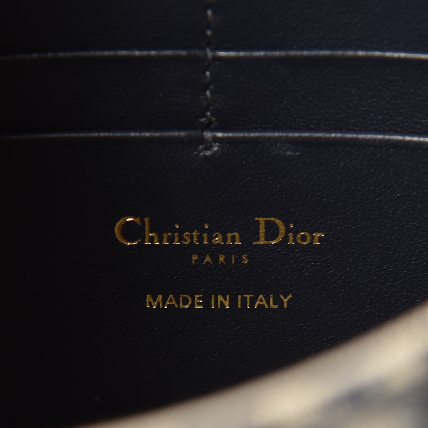 Christian Dior Oblique Saddle Chain Pouch Blue 6 of 8