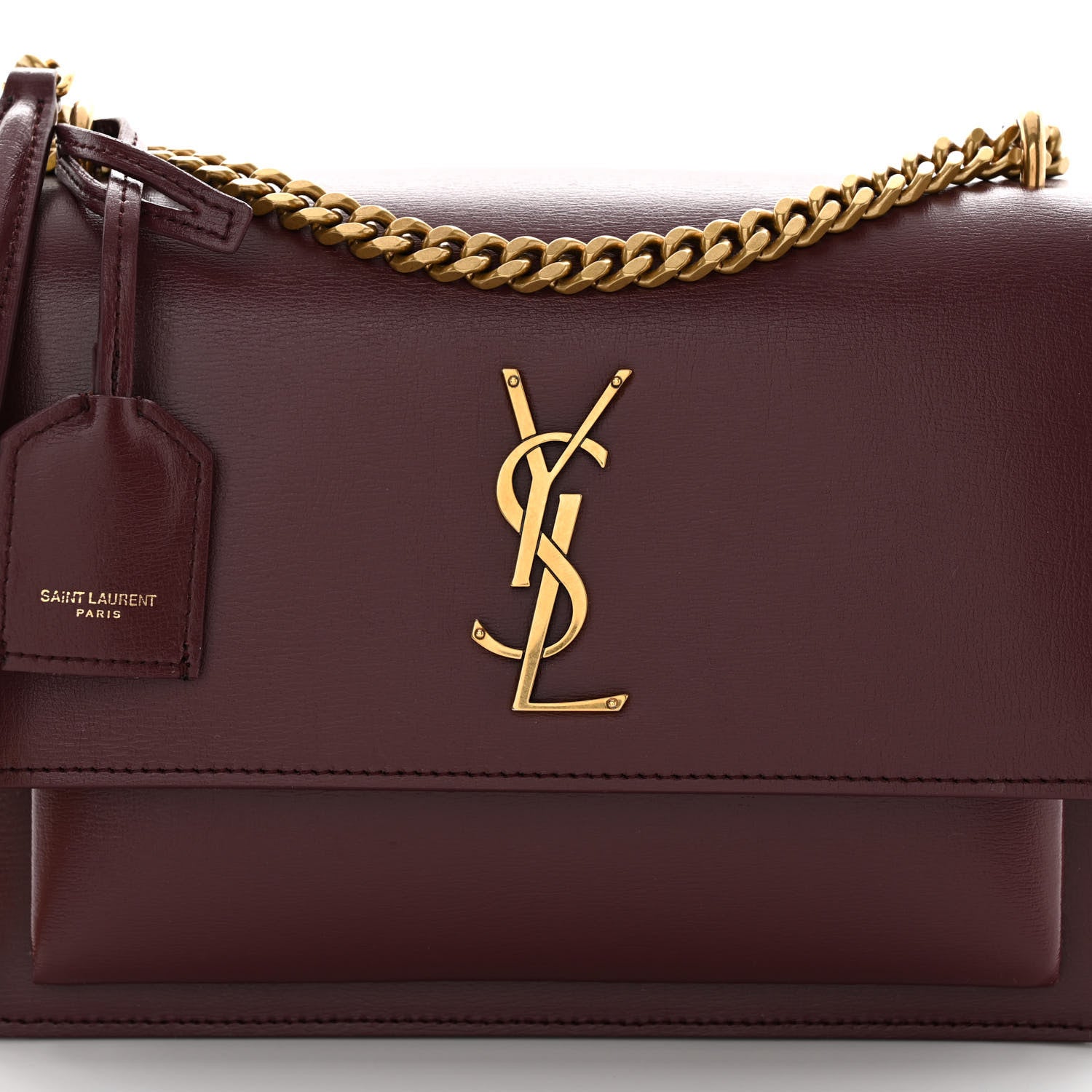 Saint Laurent Calfskin Medium Monogram Sunset Rouge Legion 7 of 11