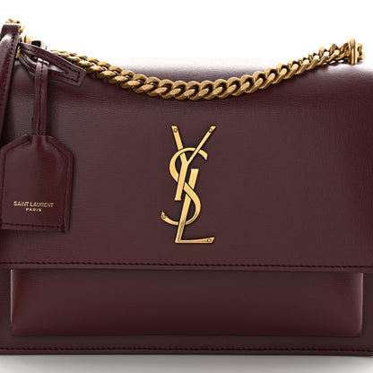 Saint Laurent Calfskin Medium Monogram Sunset Rouge Legion 7 of 11