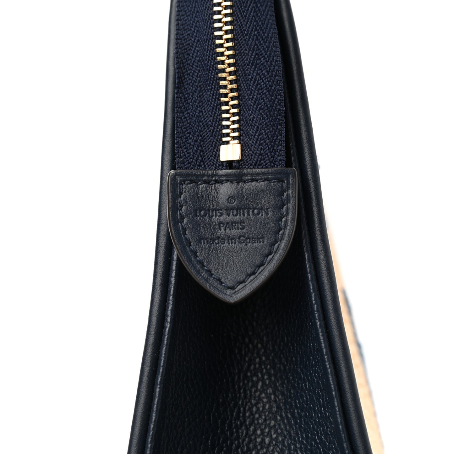 Raffia Calfskin Monogram Giant Toiletry Pouch 26 Blue
