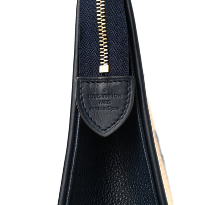 Louis Vuitton Raffia Calfskin Monogram Giant Toiletry Pouch 26 Blue 6 of 6