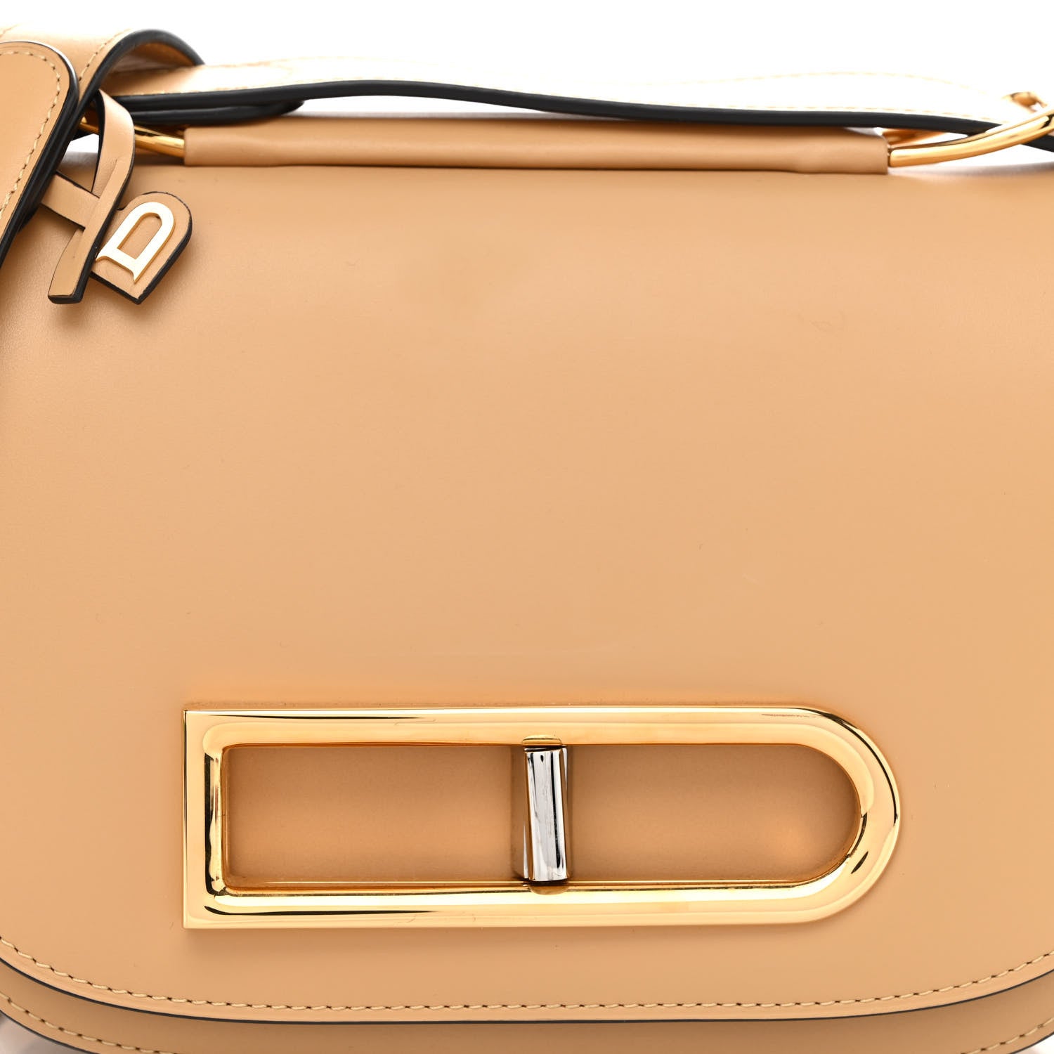 Delvaux Olen Calfskin Small Lingot Crossbody Latte 7 of 9
