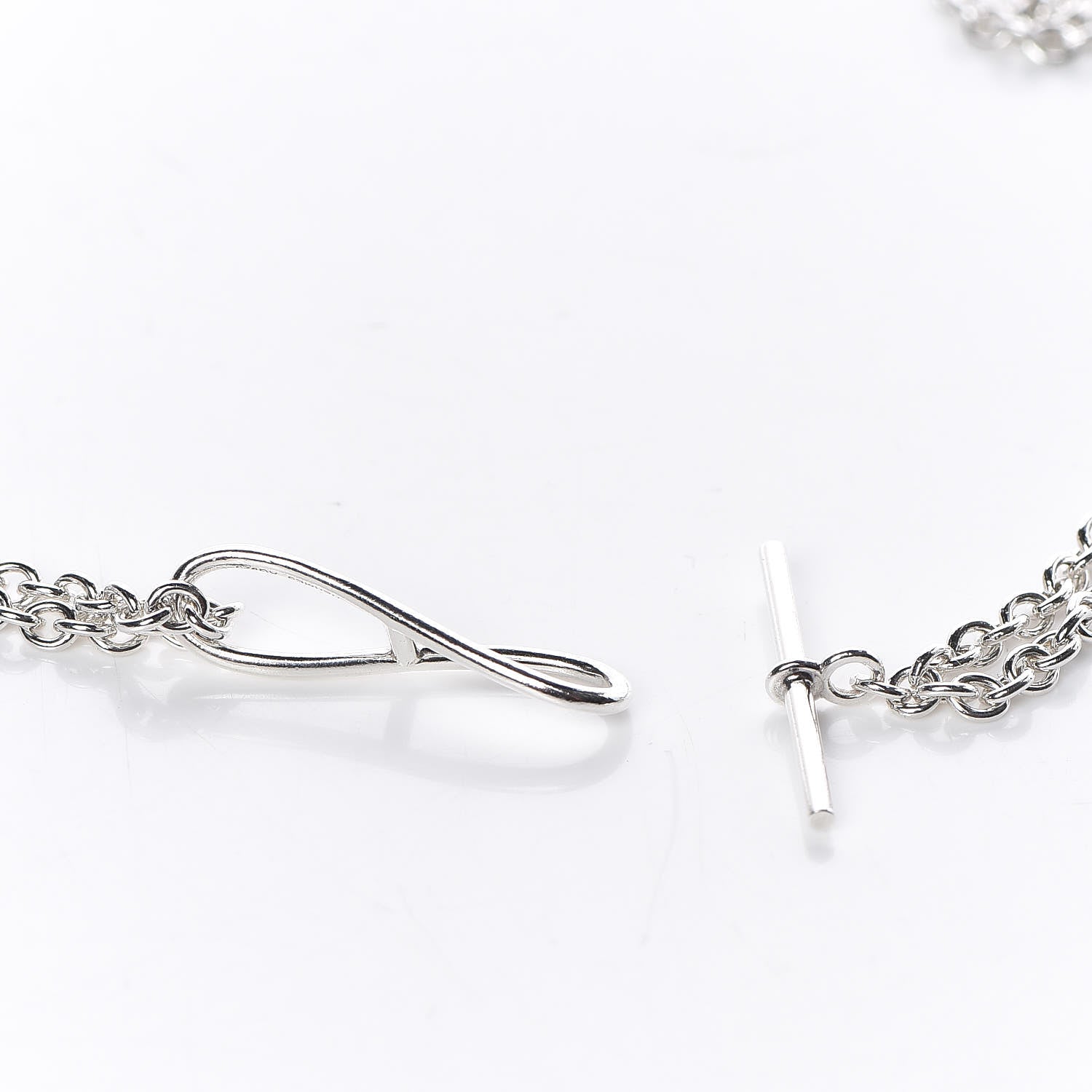 Hermes Sterling Silver Looping Necklace 4 of 4