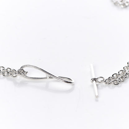 Hermes Sterling Silver Looping Necklace 4 of 4