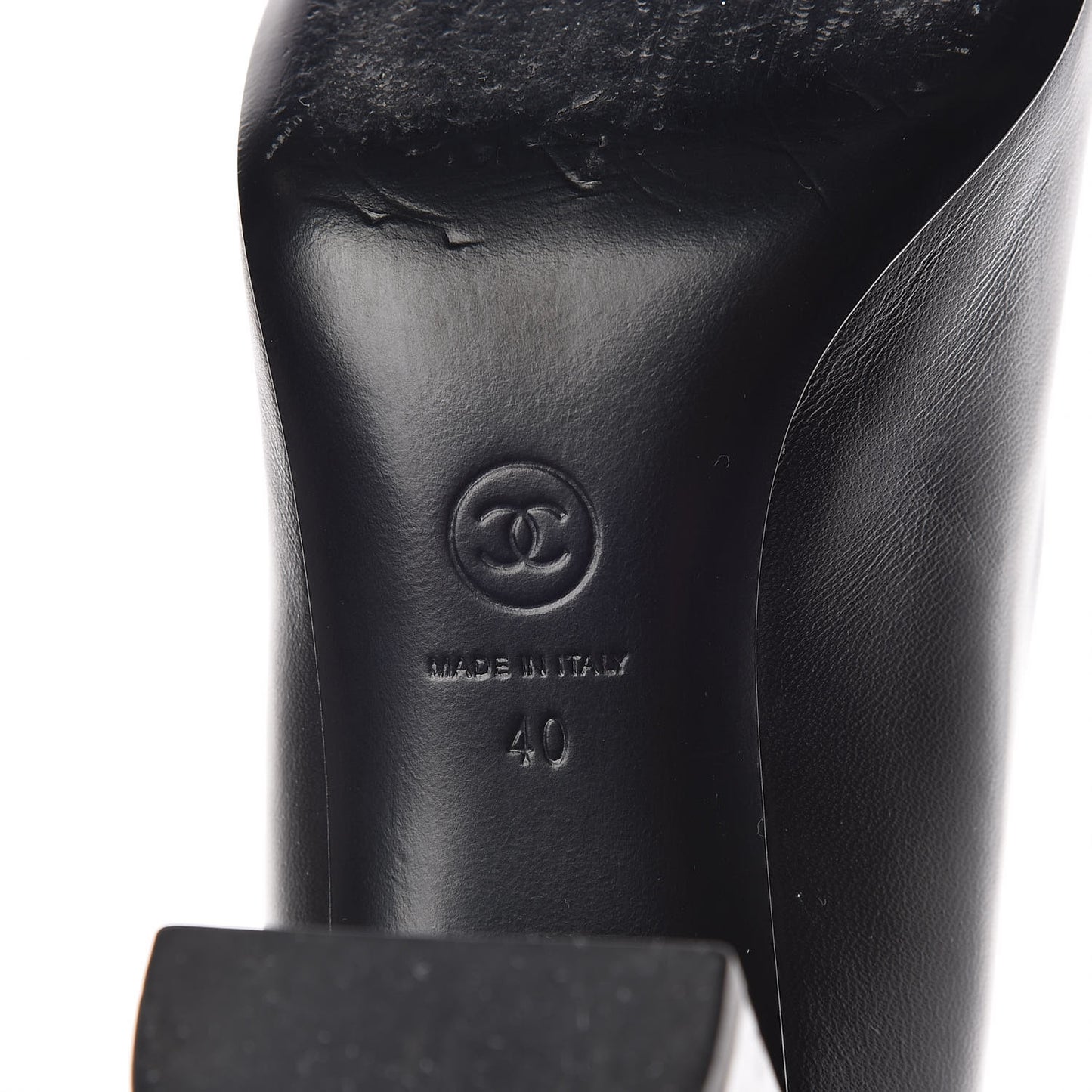 Lambskin Pearl Cap Toe Pumps 40 Black
