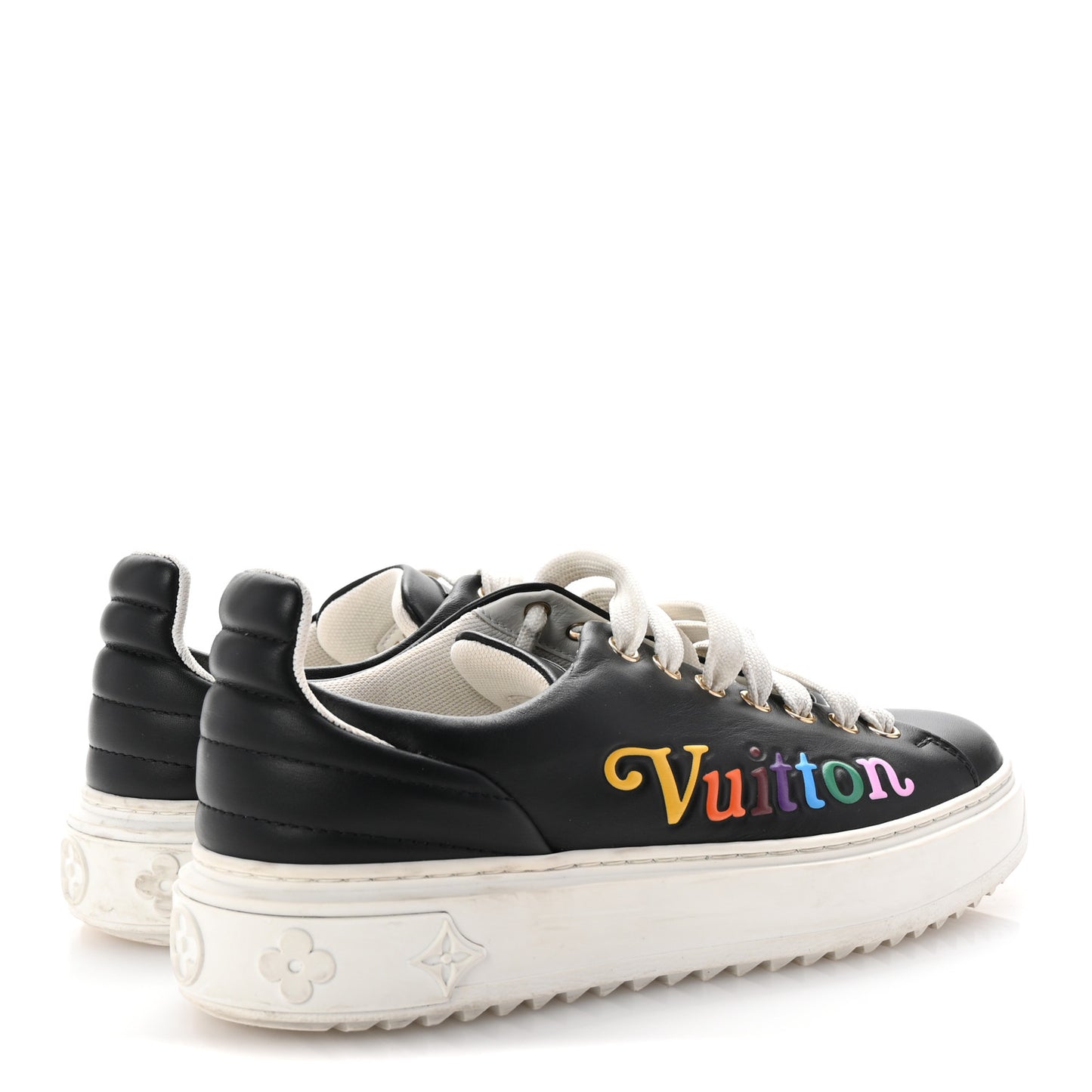 Calfskin Time Out New Wave Sneakers 36.5 Black