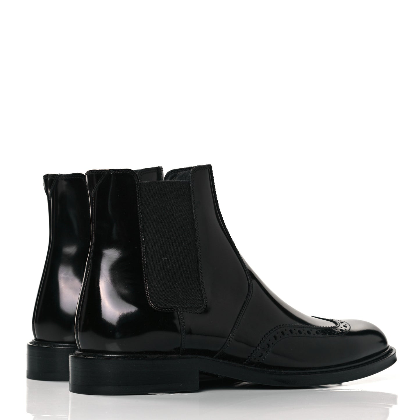 Calfskin Army Chelsea Boots 38 Black