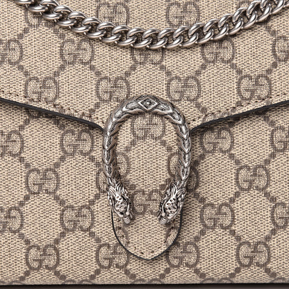Gucci GG Supreme Monogram Mini Dionysus Chain Wallet Beige Black 8 of 10