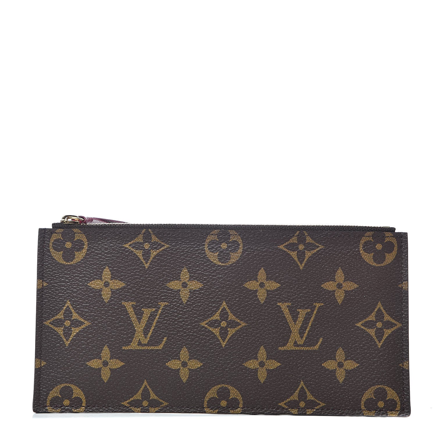 Louis Vuitton Monogram Felicie Chain Wallet Zippered Insert Fuchsia 1 of 6