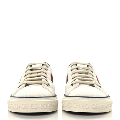 Gucci Jacquard Mini GG Monogram Web Womens 1977 Tennis Sneakers 40.5 White 3 of 9