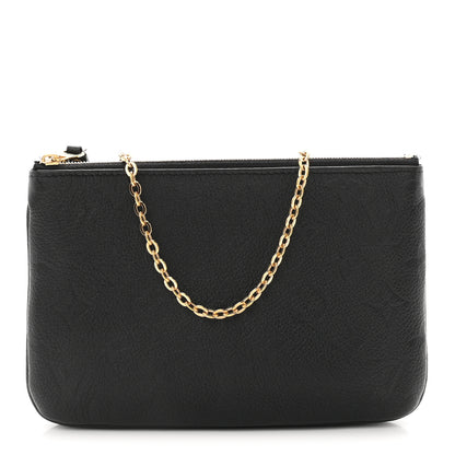 Louis Vuitton Empreinte Double Zip Pochette Black 1 of 11