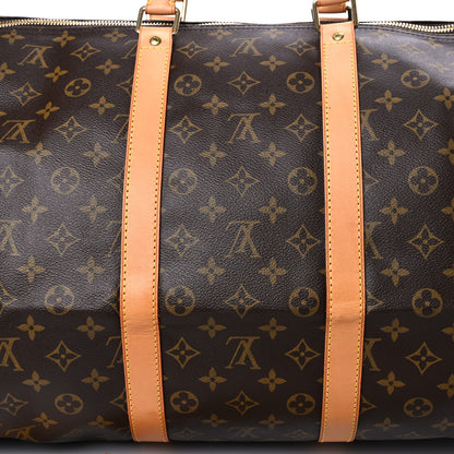 Louis Vuitton Monogram Keepall Bandouliere 55 17 of 20