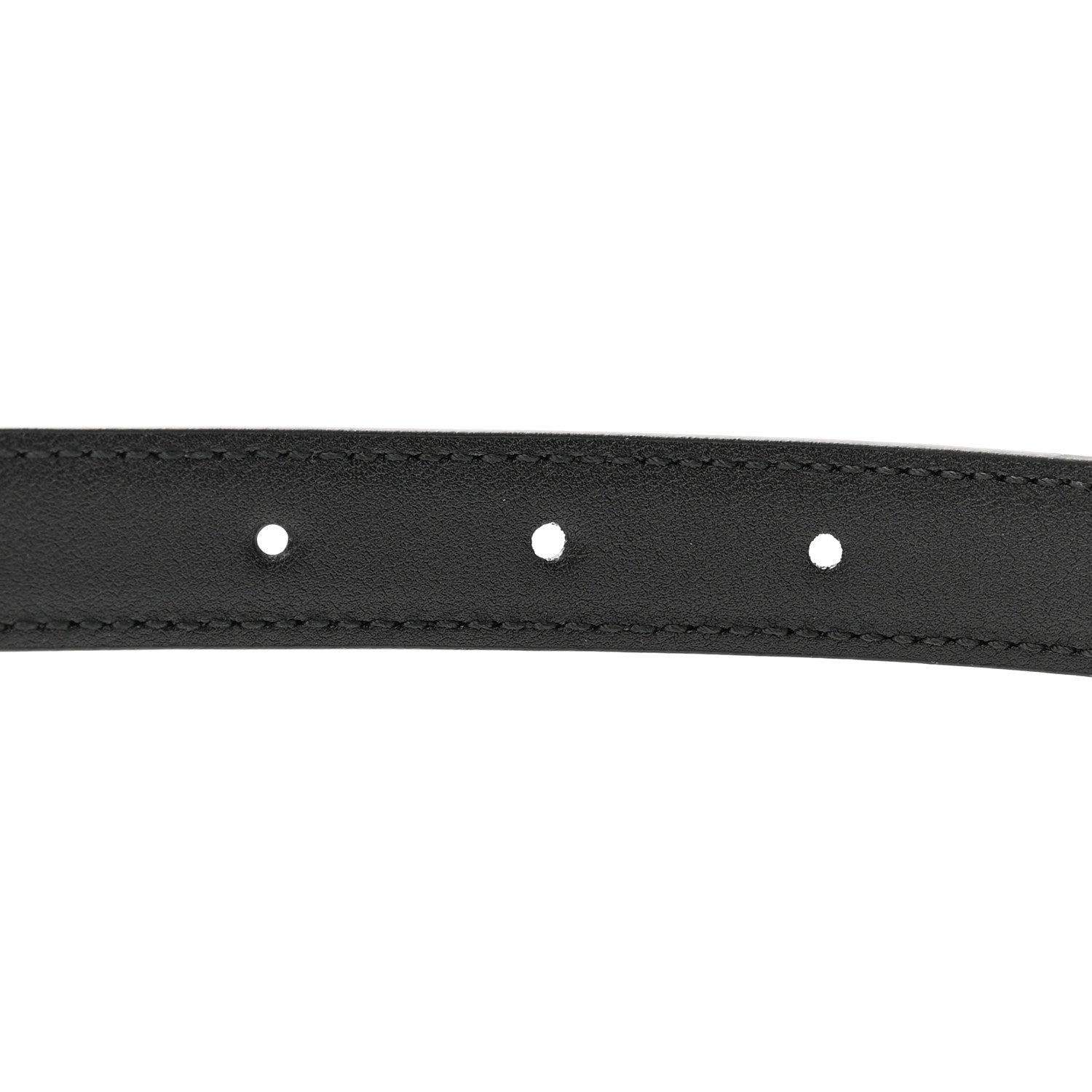 Gucci Plutone Calfskin Gucci Buckle 20mm Thin Belt 85 34 Black 4 of 5